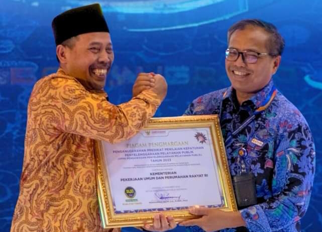 Kementerian PUPR Memperoleh penghargaan Zona Hijau Kualitas Tinggi dari Ombudsman RI