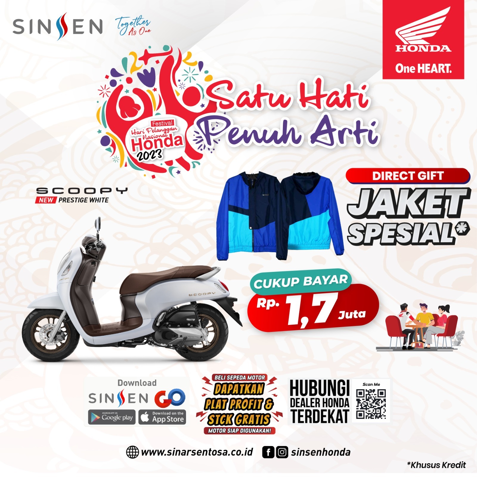 Satu Hati Penuh Arti bersama Honda Sinsen 