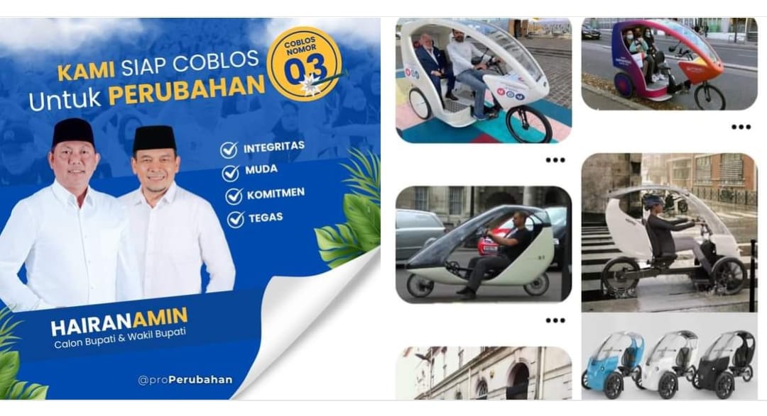 Paslon 03 Hairan-Amin Hadirkan Solusi Modern dan Manusiawi untuk Tukang Becak di Kuala Tungkal