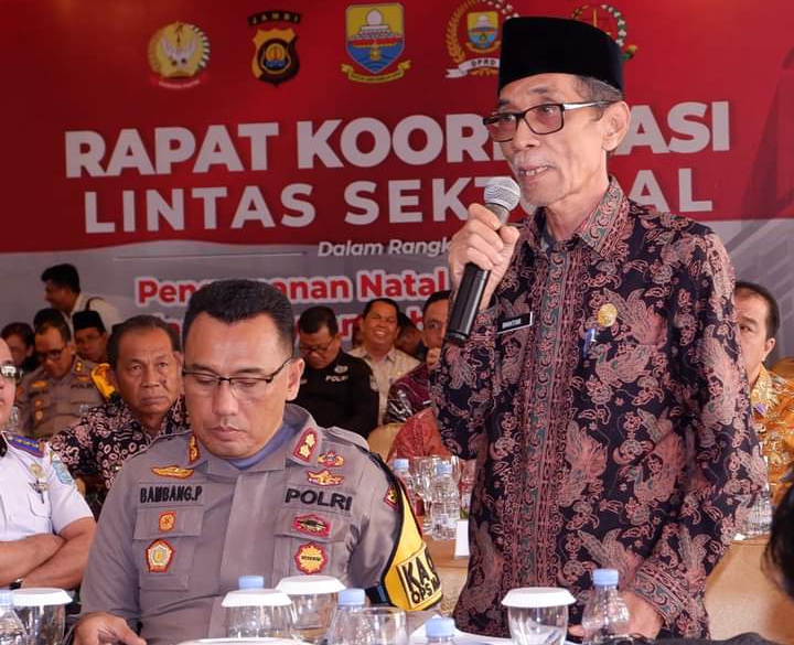 Wakil Bupati Batang Hari Hadiri Forkompinda Jambi dalam Rangka Persiapan Natal dan Tahun Baru 2024