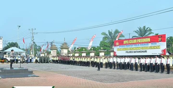 Pasukan Operasi Mantap Praja Siginjai 2024, Pilkada Serentak di Kabupaten Batanghari 