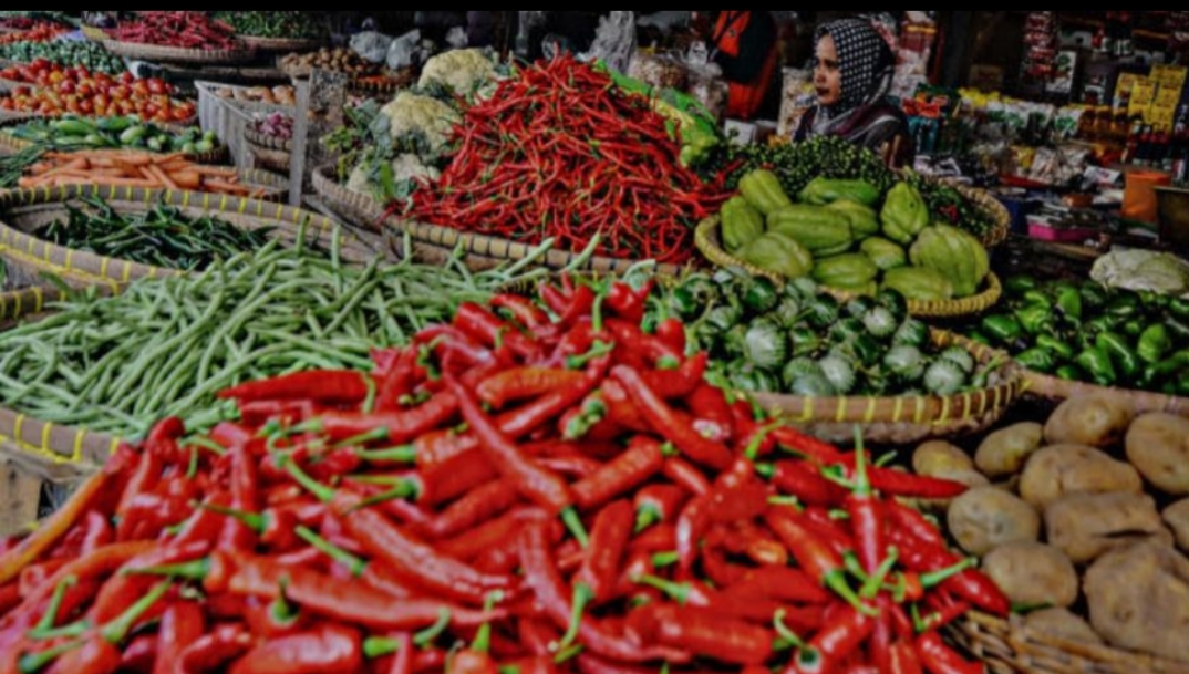 Harga Bahan Pokok di Pasar Angso Duo Jambi Stabil, Cabai Naik 6,25 Persen