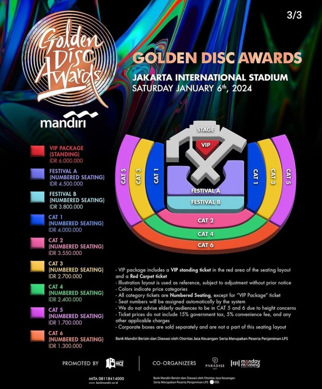 Cara Mudah Beli Tiket Golden Disc Awards 2024 Melalui Aplikasi Livin' by Mandiri