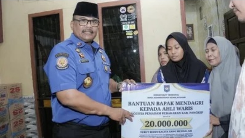 Tiga Petugas Damkar Pangkep Meninggal Saat Bertugas, Mendagri Beri Santunan