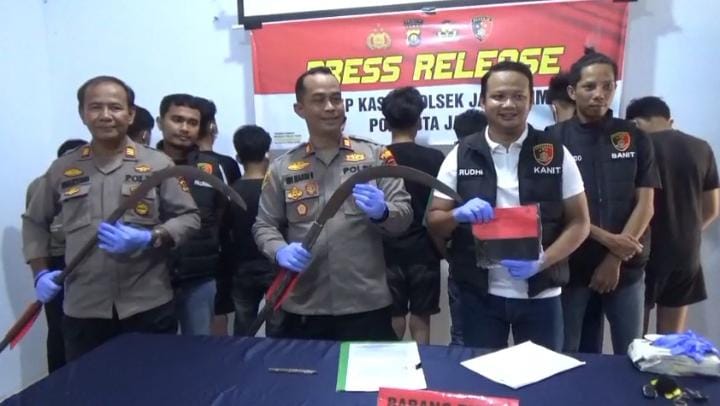 Tawuran Pelajar di Kota Jambi, Sembilan Orang Diamankan Polisi