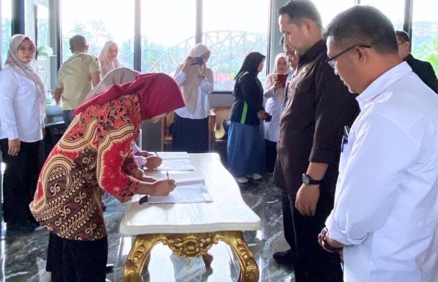 Optimalisasi PAD, Pemkab Merangin Jalin MOU Bersama Sektor Perbankan