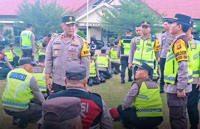 Polda Cek Persiapan Personel Pengamanan di Kabupaten Muaro Jambi