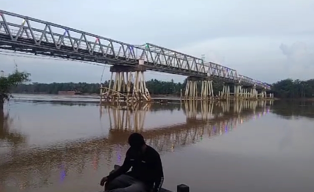 Tinjau Jembatan Muara Tembesi Pasca Ditabrak Angkutan Batu Bara, Masyarakat Tunggu Rencana Perbaikan