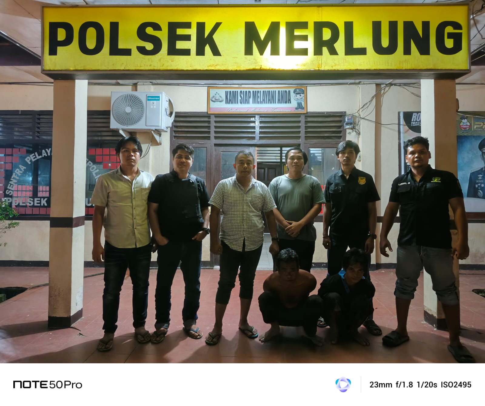 Polsek Merlung Gerebek Markas Transaksi Narkoba