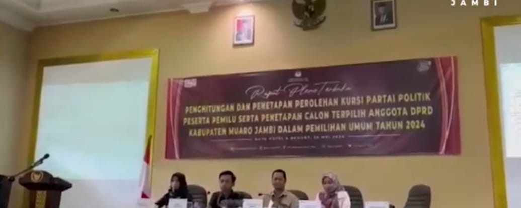 KPU Muaro Jambi Tetapkan Caleg Terpilih Muaro Jambi , Dari 35 Kursi Tahun Ini Menjadi 40 Kursi 
