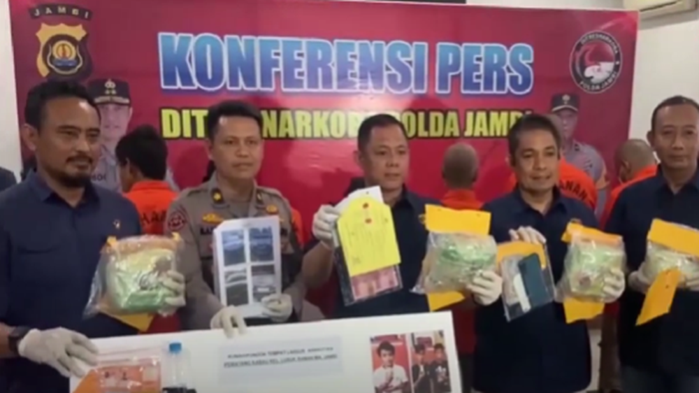 Tim Direktorat Reserse Narkoba Polda Jambi Ringkus Para Pelaku Pengedar Narkotika, Satu Diantaranya ASN