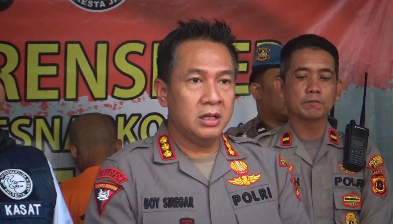 KURIR GANJA DITANGKAP, POLRESTA JAMBI LAKUKAN PENDALAMAN