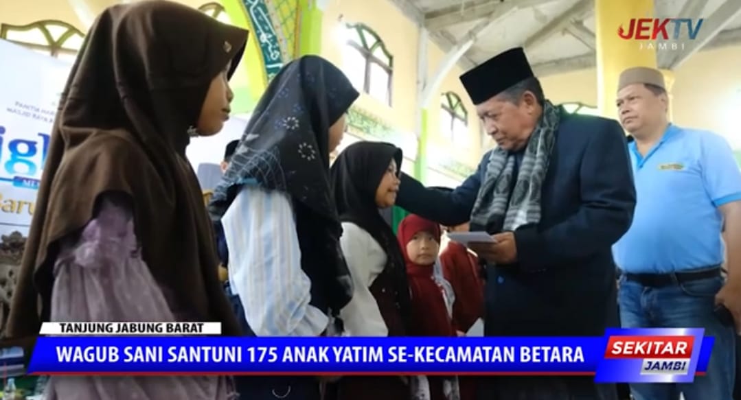 Wagub Sani Santuni 175 Anak Yatim Se-Kecamatan Betara