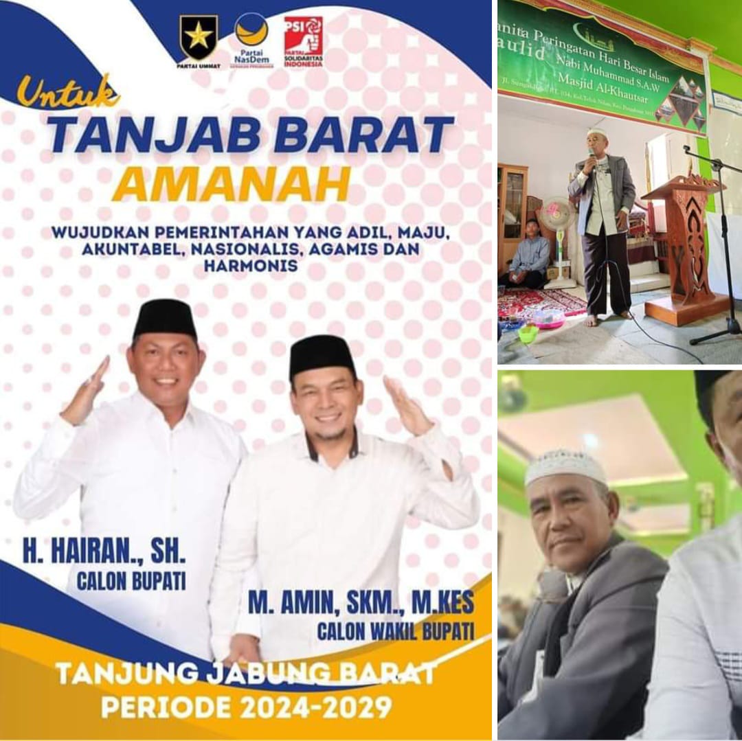 Tim Pemenangan Hadiri Peringatan Maulid Nabi di Teluk Nilau Sampaikan Salam Hangat Hairan-Amiin