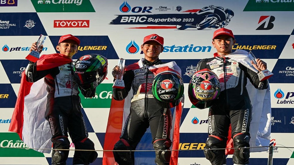 Membanggakan, Pembalap Astra Honda Pastikan Juara Thailand Talent Cup 2023    