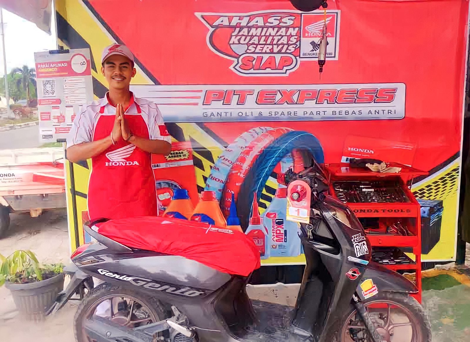 PIT Express AHASS, Layanan Servis Motor Cepat Gak Pake Antri 