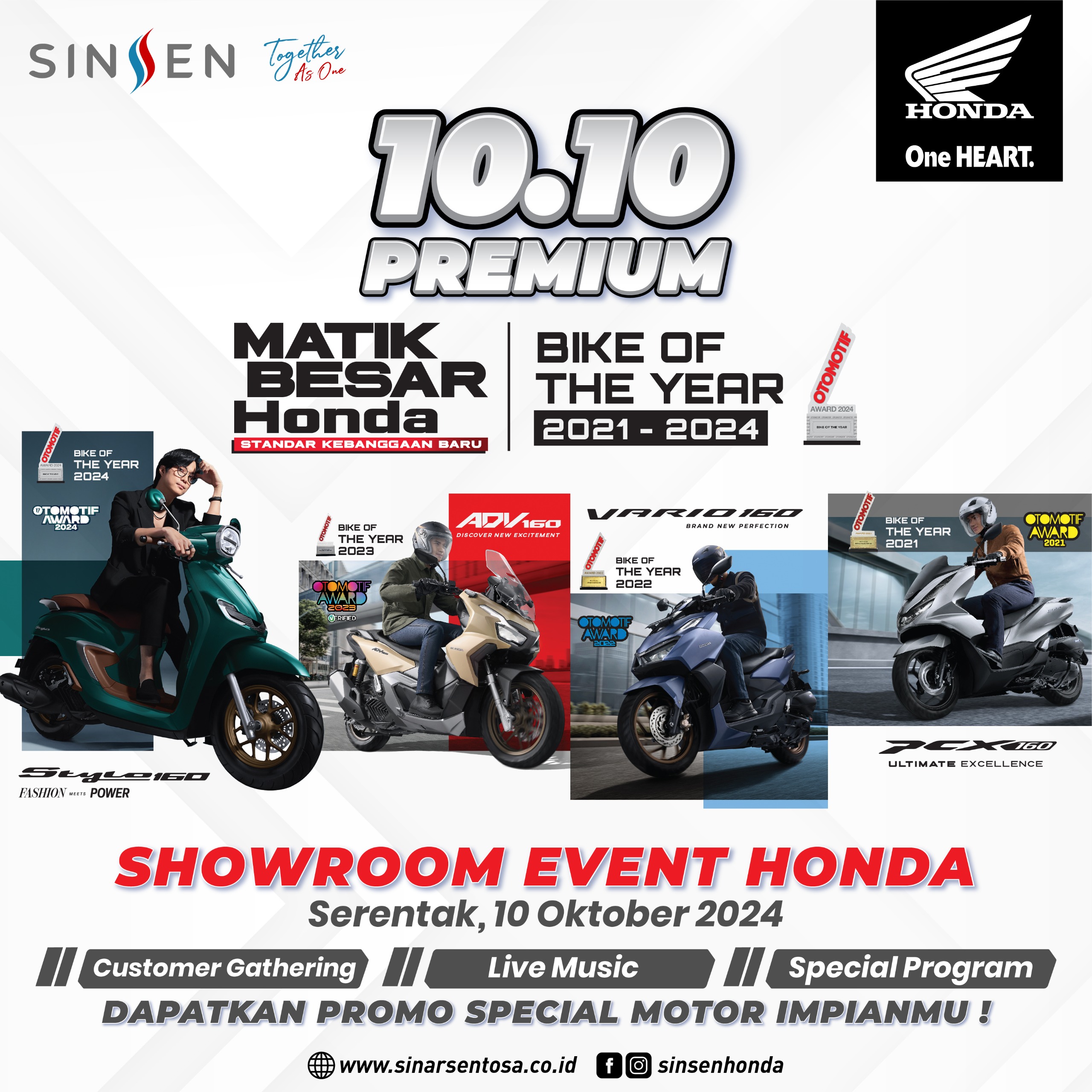 Nikmati Keseruan di Showroom Event 10.10 Premium Bersama Sinsen