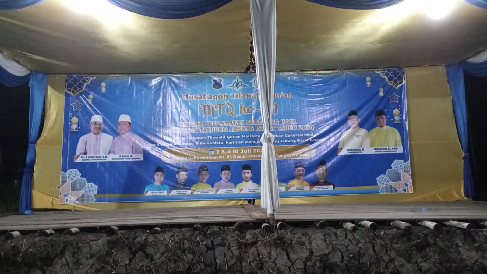 Baliho MTQ Kecamatan Tanpa Foto Wabup Tanjabbar, Camat: Kelalaian dan Kekhilafan dari Panitia