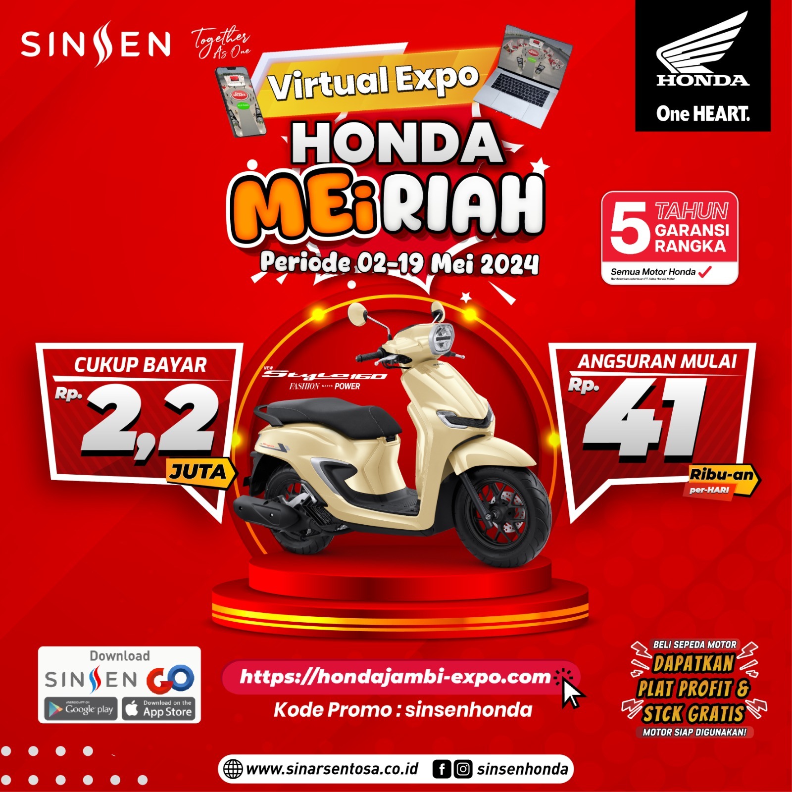 Dapatkan Promo Menarik Hanya di Virtual Expo Honda Meiriah