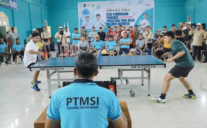Persatuan Tenis Meja Seluruh Indonesia Tanjab Barat, Bupati Harapkan Lahirnya Atlet Baru