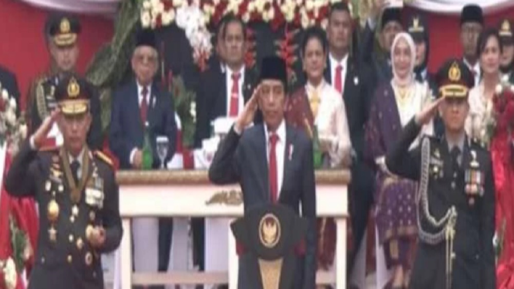Pesan Presiden Jokowi di HUT Bhayangkara ke-77