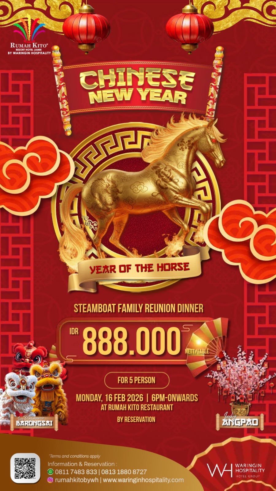 Rumah Kito Resort Hotel Hadirkan Steamboat Family Reunion Dinner Pada Imlek 2026