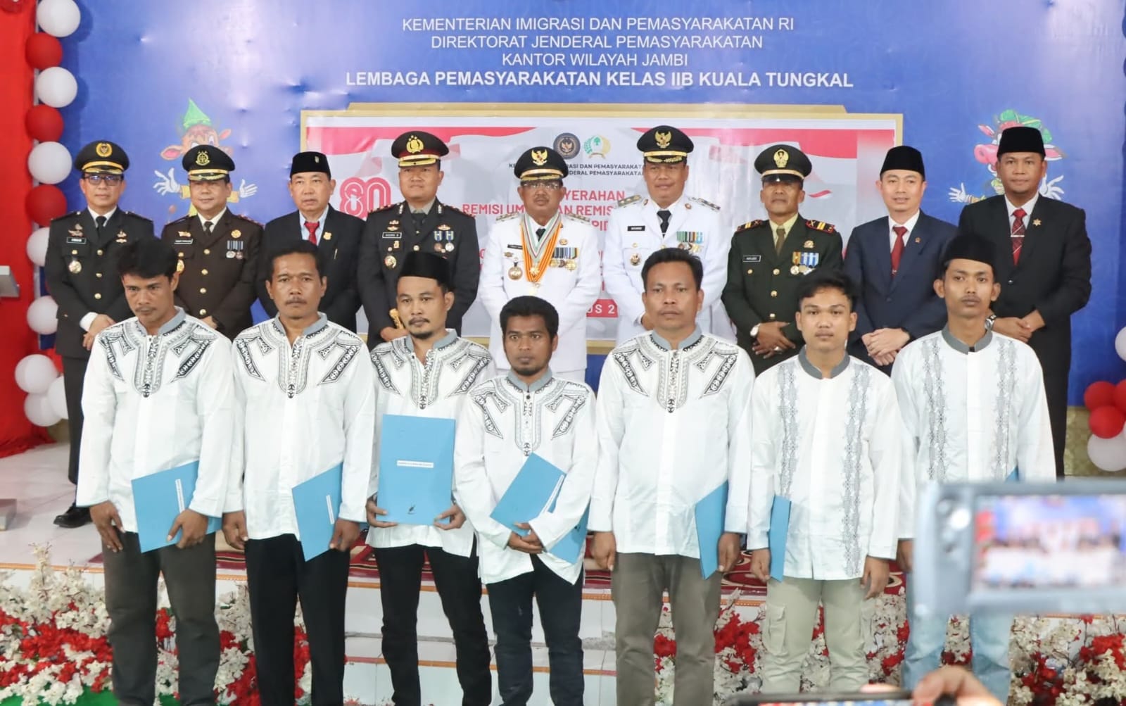 Remisi HUT RI di Lapas Kuala Tungkal, 7 Warga Binaan Langsung Bebas, 2 Mendapat Pengampunan Presiden