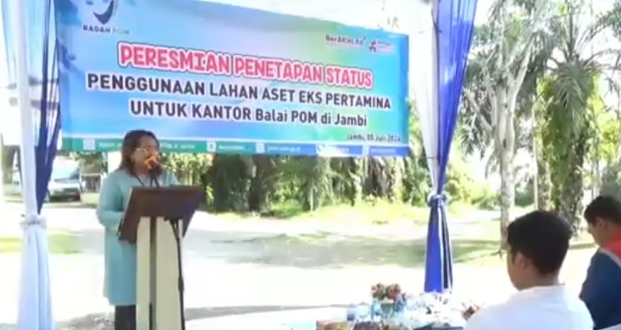 8.983 M2 Lahan Eks Pertamina segera dibangun Kantor Balai POM Jambi