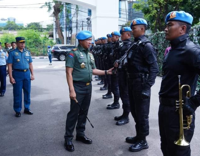 Panglima TNI Cek Kesiapan Pasukan Pengamanan Presiden