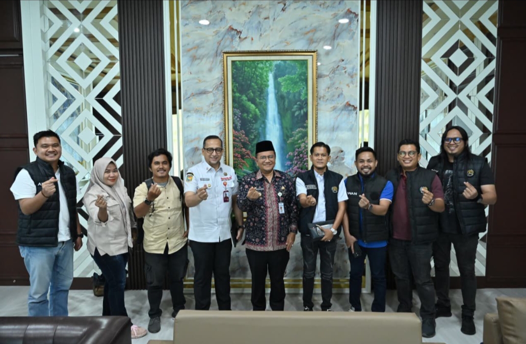 Sampaikan Program Kerja, PWI Kota Jambi Silaturahmi dan Audiensi dengan Walikota Jambi Maulana 