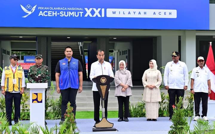 Resmikan Rehabilitasi dan Renovasi Pembangunan Venue PON XXI di Aceh