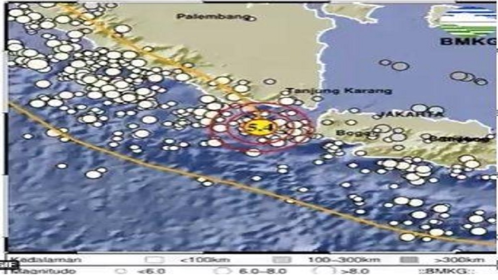 Gempa Bumi Dengan Kekuatan Magnitudo 5.4 Terjadi di Banten Hari Ini Rabu 10 Mei