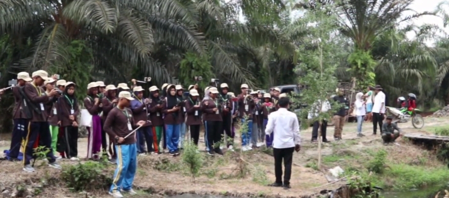 Sosialisasi Pelestarian Gambut di Desa Catur Rahayu