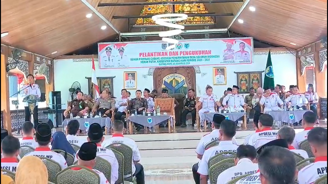 Bupati Batang Hari Hadiri Pelantikan Pengurus APDESI Periode 2026–2031  