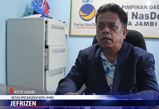 DPD Partai Nasdem Kota Jambi Akan Membuka Pendaftaran Bakal Calon Wali Kota Jambi 2024