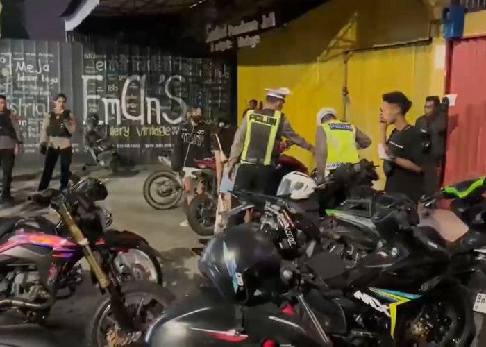 KRYD Polresta Jambi, Puluhan Kendaraan Knalpot Brong Diamankan