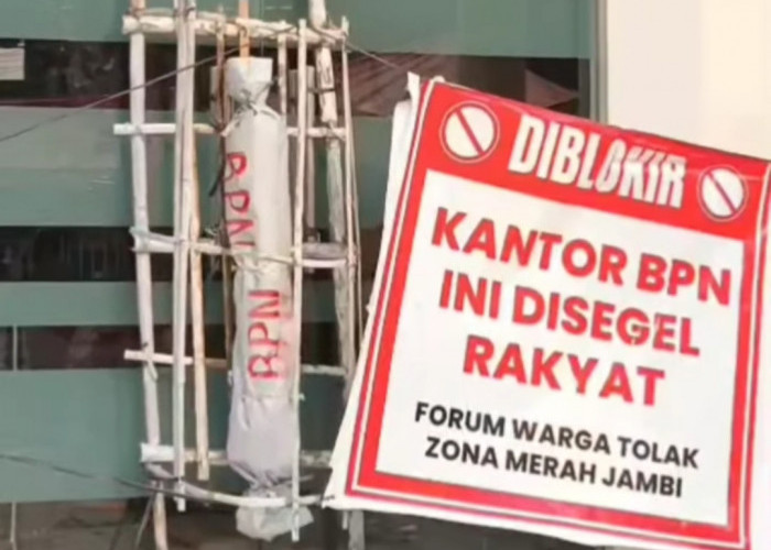Buntut Pemblokiran Ribuan Sertifikat Tanah, Warga Duduki dan Segel Kantor BPN Kota Jambi
