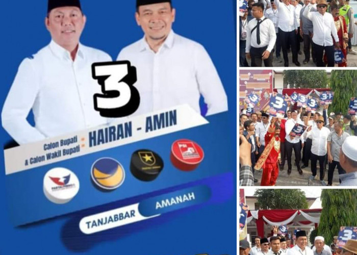 Dapat Undian Nomor Tiga, Hairan-Amin Disambut Riang Gembir Ribuan Pundukung