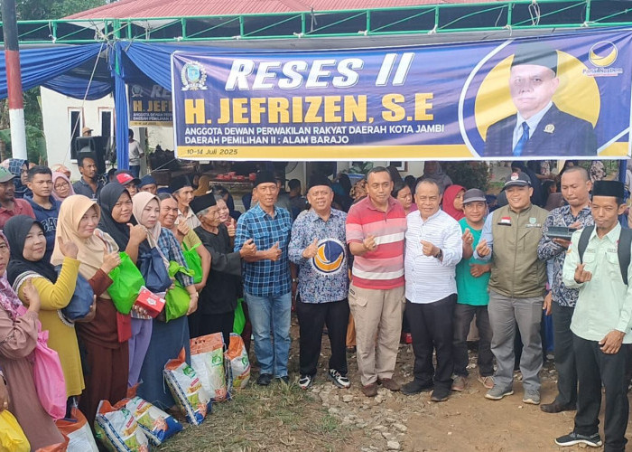 Wakil Ketua DPRD Kota Jambi Jefrizen Terima Aspirasi Soal Lampu Jalan dan Infrastruktur Saat Reses Tahap II