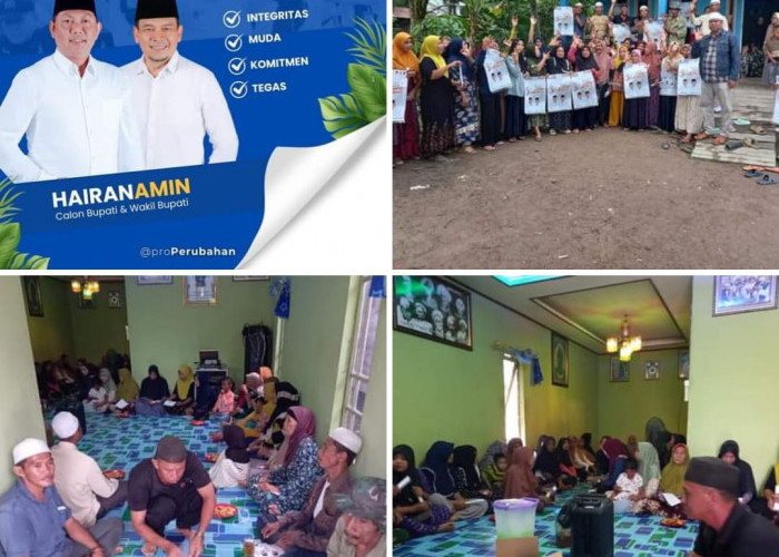 Sosialisasikan Program Visi-Misi, H. Hayat Bersama Masyarakat Pengabuan Deklarasi Dukung Hairan-Amin