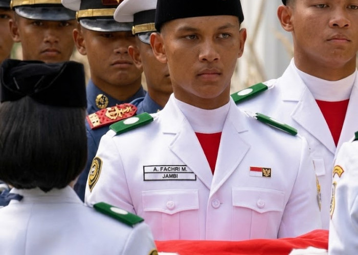 Mengenal Achmad Fachri Mubarak, Putra Jambi Pengibar Bendera di Istana Merdeka yang Jago Berbahasa Arab