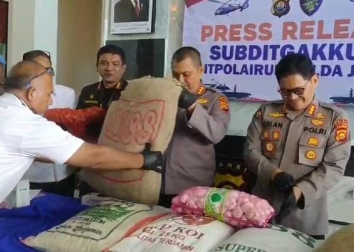Ditpolairud Polda Jambi Gagalkan Penyelundupan Komoditas Pertanian Ilegal