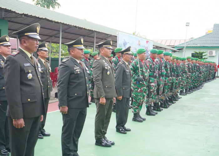 Kodim 0419 Tanjab Gelar Upacara Peringatan HUT ke-80 TNI