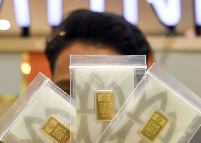Harga emas Antam pada Jumat naik Rp7.000 menjadi Rp2,857 juta/gr