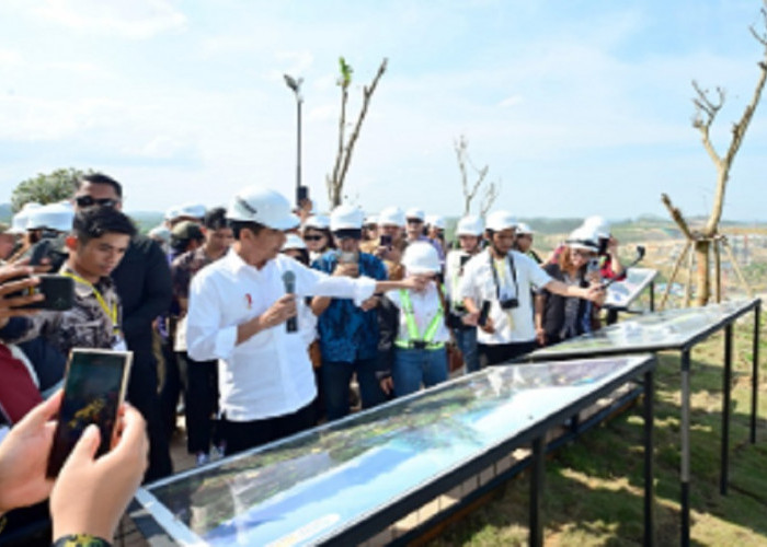Bersama Presiden Jokowi, Para Penggiat Seni Pertama Kali Kunjungi IKN, Begini Responnya