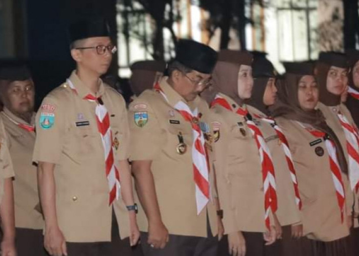 Bupati Tanjung Jabung Barat Terima Lencana Karya Bakti Pramuka pada Hari Pramuka ke-63