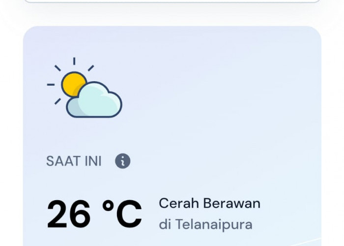  Prakiraan Cuaca Jambi Hari Ini, Jumat 24 Juli 2026