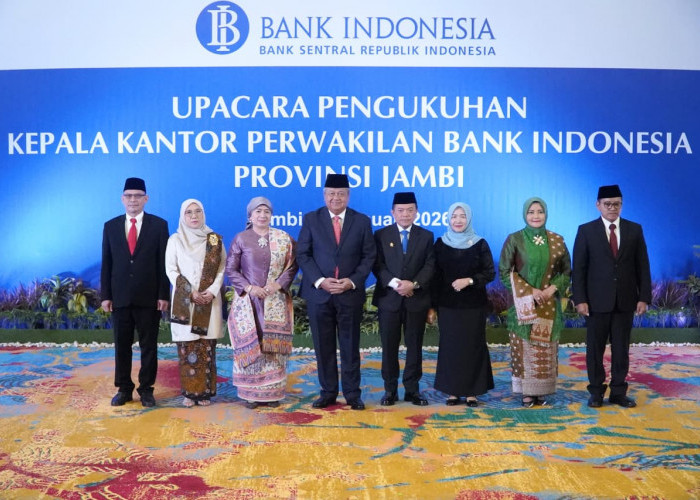 Gubernur Al Haris Hadiri Pengukuhan Tedy Arief Budiman sebagai Kepala BI Jambi yang Baru