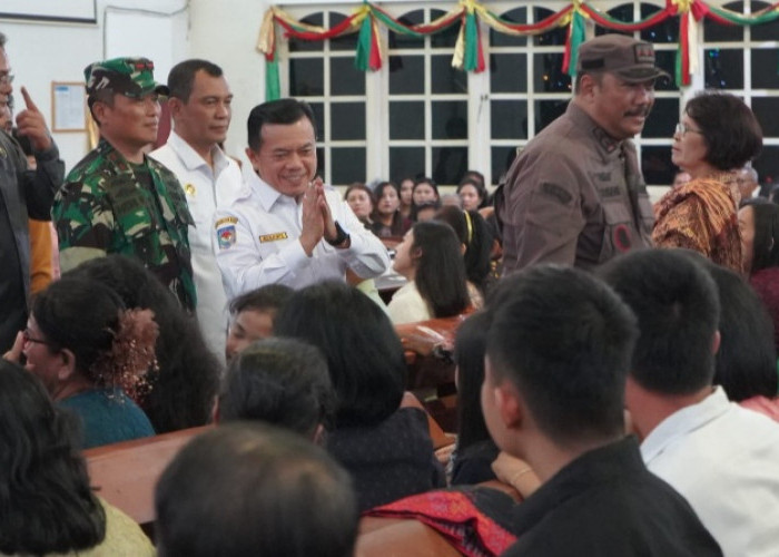 Pastikan Nataru Aman, Gubernur Al Haris Bersama Forkopimda Tinjau Gereja dan Pos Pengamanan