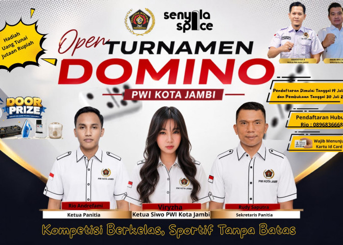 PWI Kota Jambi Gelar Open Turnamen Domino, Pererat Silaturahmi dan Junjung Sportivitas